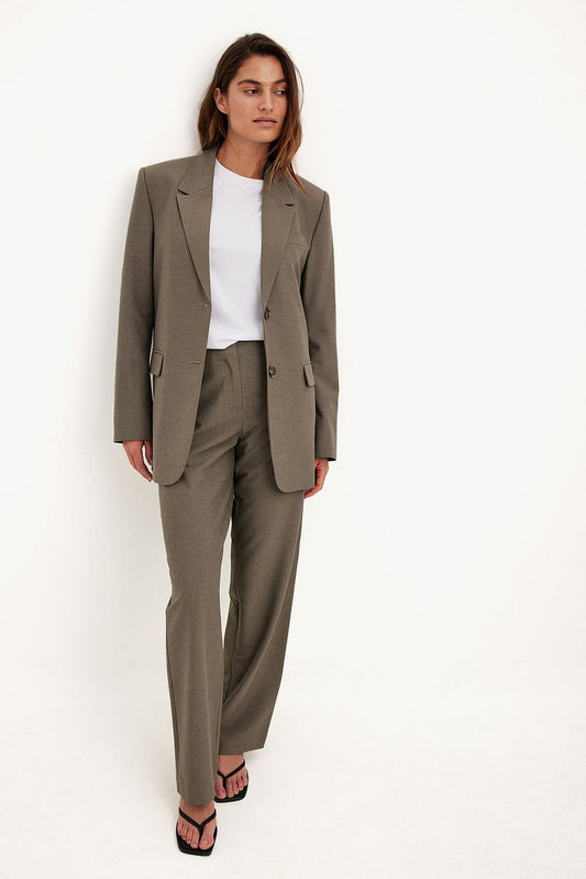 Oversized melerad blazer